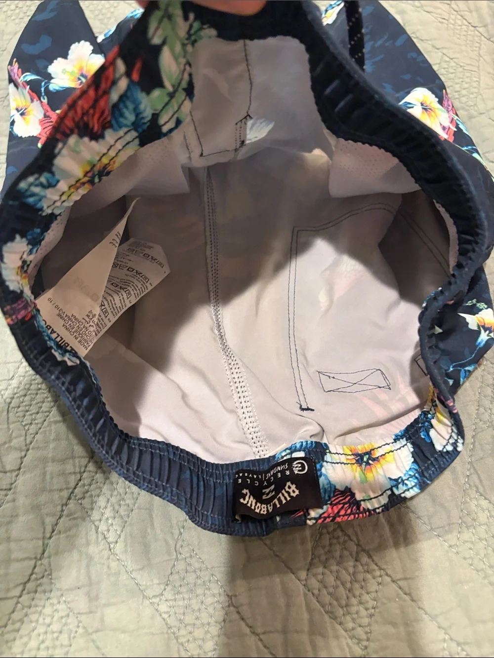 Billabong Boy’s Navy Parrot & Floral Swim Shorts